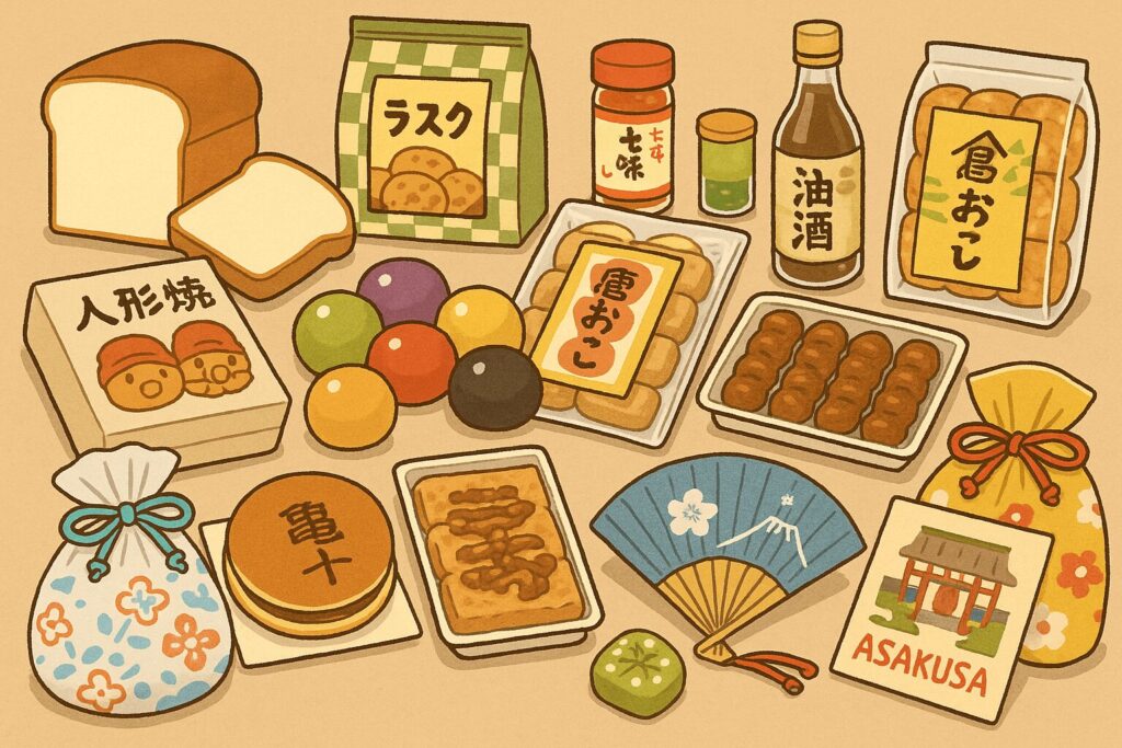 浅草のおすすめお土産。日持ちするお菓子からかわいい小物雑貨まで!