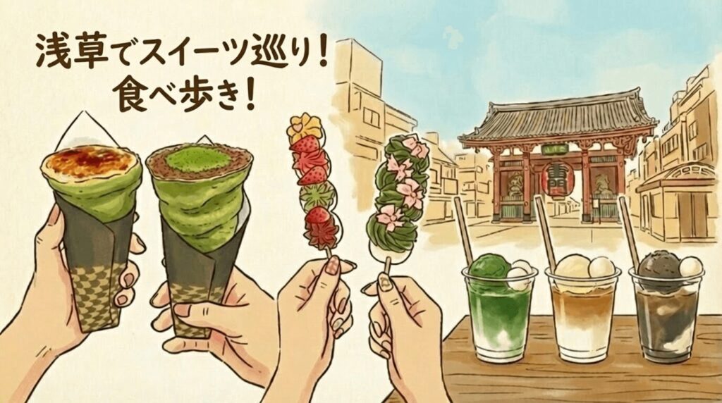 浅草スイーツのおすすめ!洋菓子から和のスイーツまで人気店から隠れた名店まで!