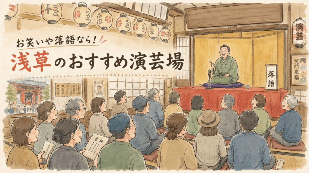 お笑いや落語なら!浅草のおすすめ演芸場