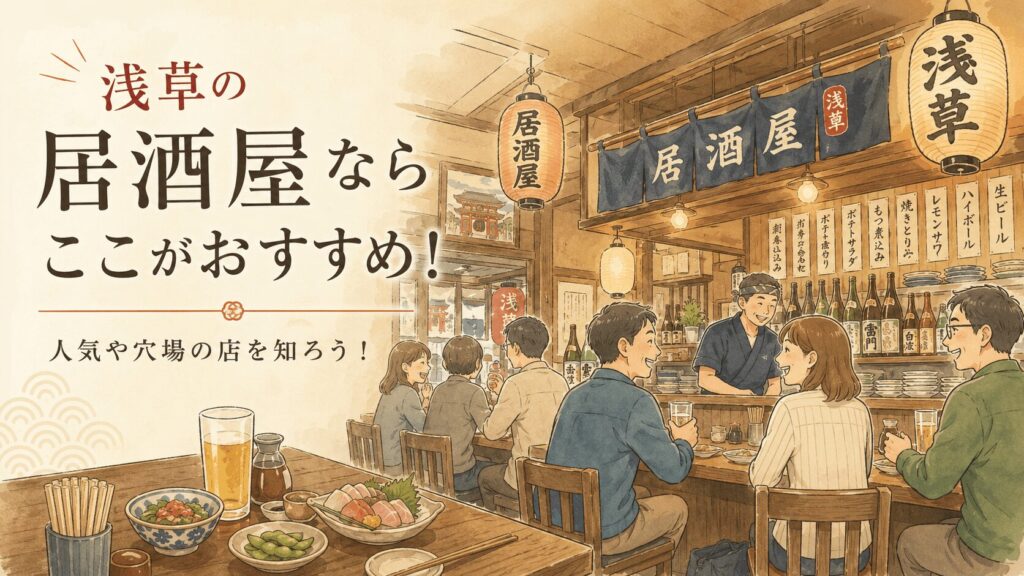 浅草の居酒屋ならここがおすすめ!人気や穴場の店を知ろう!
