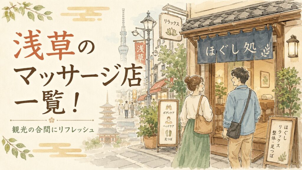 浅草のマッサージ店一覧！