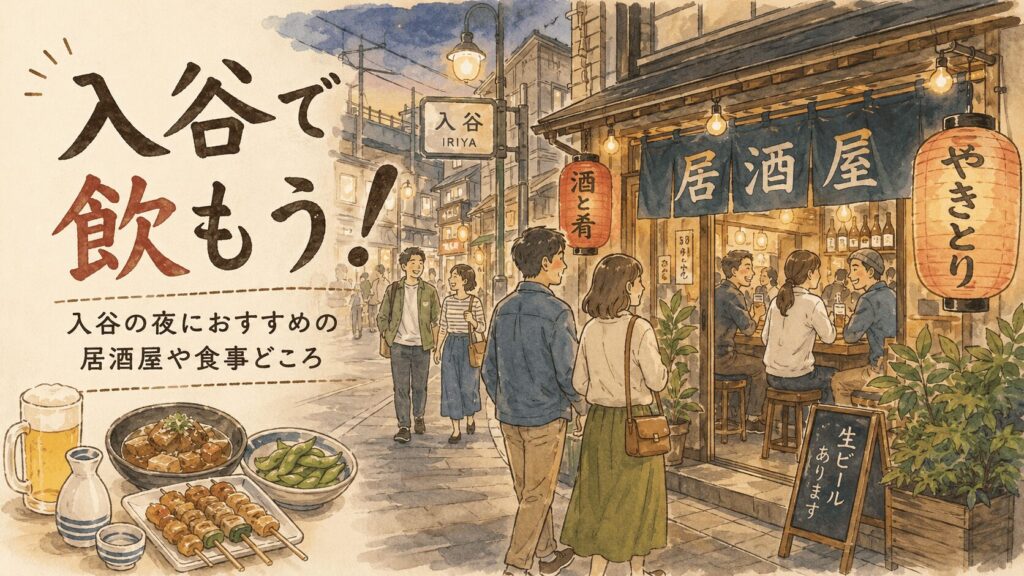 入谷で飲もう！入谷の夜におすすめの居酒屋や食事どころ