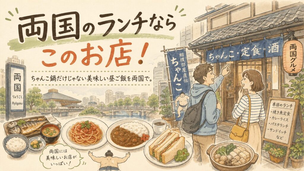 両国のランチならこのお店！ちゃんこ鍋だけじゃない美味しい昼ご飯を両国で