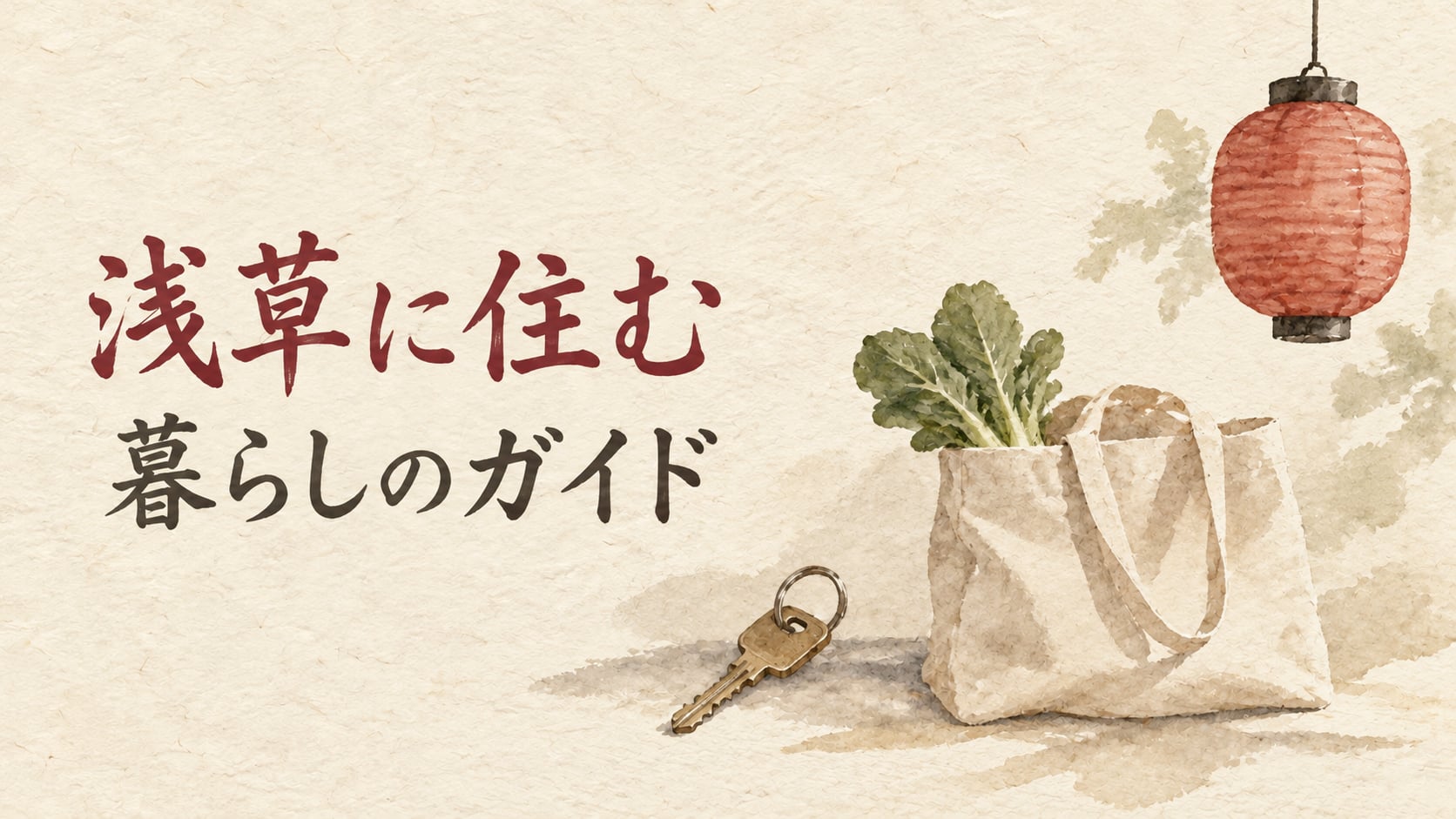 浅草の暮らし特集イラスト